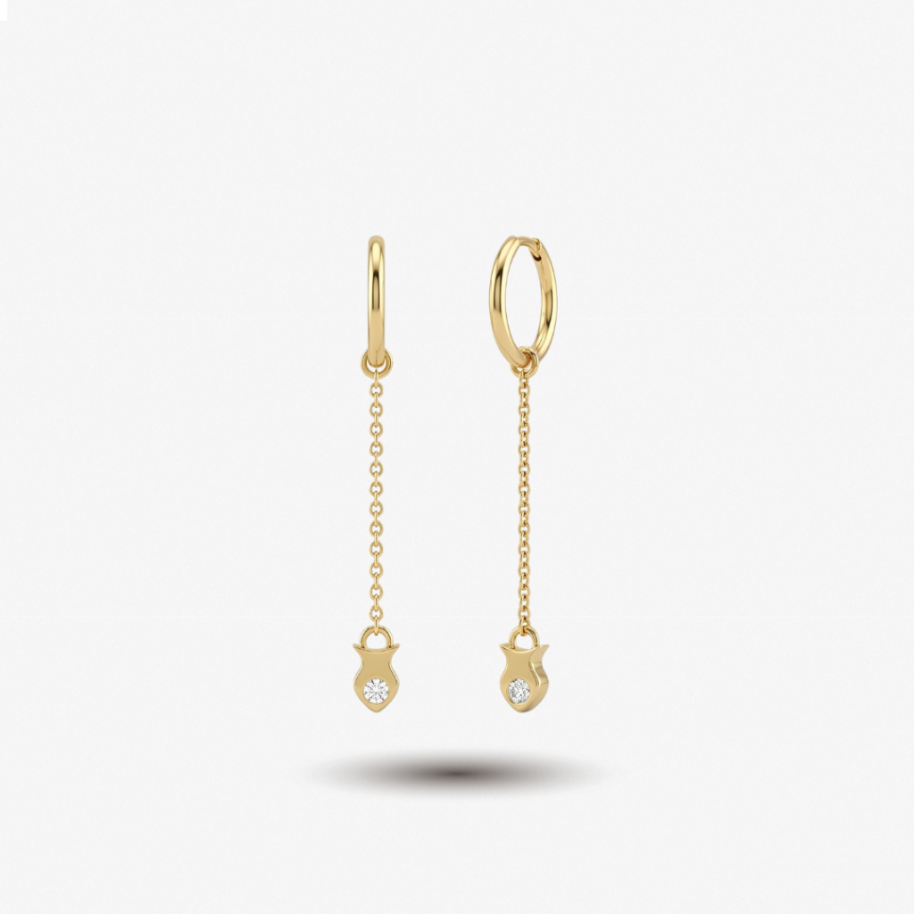 Flow Drop Fish Earring