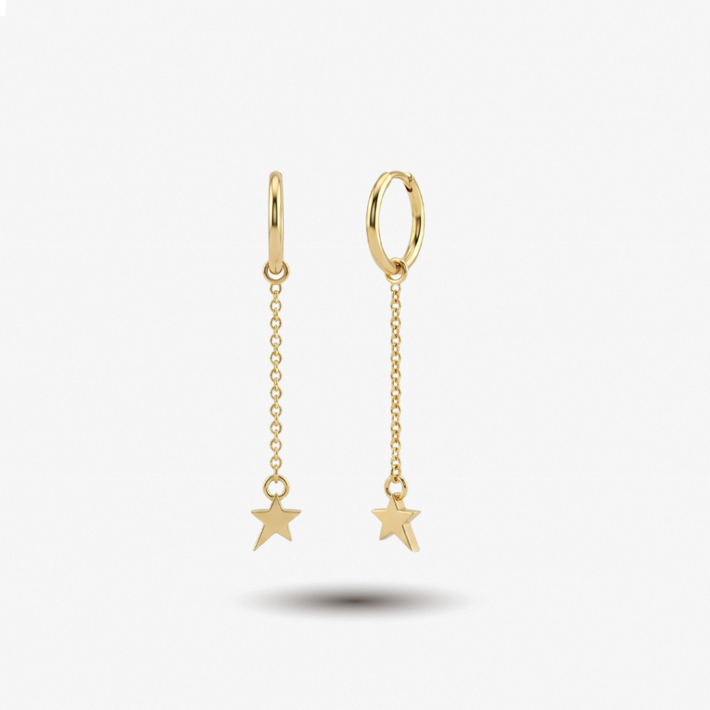 Flow Drop Star Earring