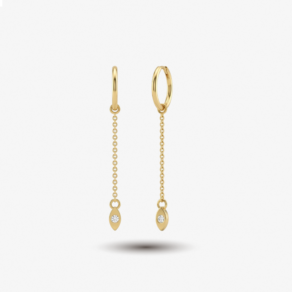 Flow Drop Eye Earring