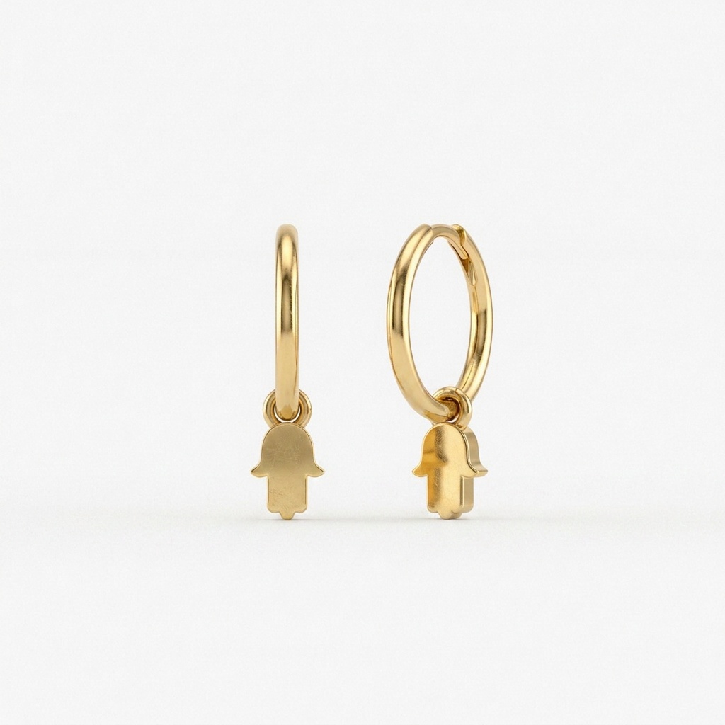 Flow Hamsa Earring