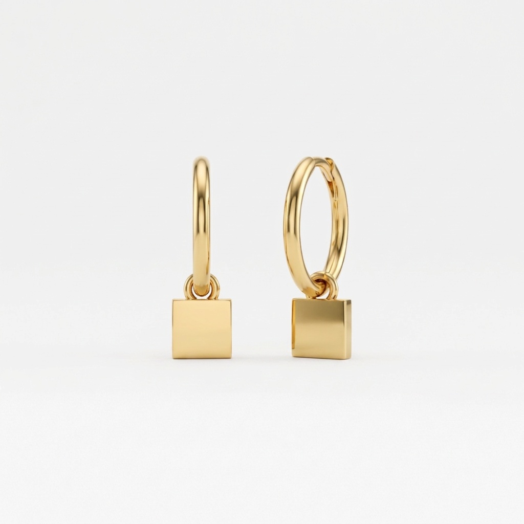 Flow Rectangle Earring
